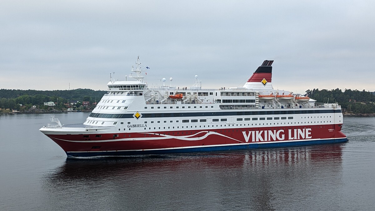 Viking Lines färja Gabriella i Stockholms skärgård